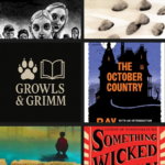 Collage of gothic book covers representing Halloween Night Reads – Growls & Grimm blog.