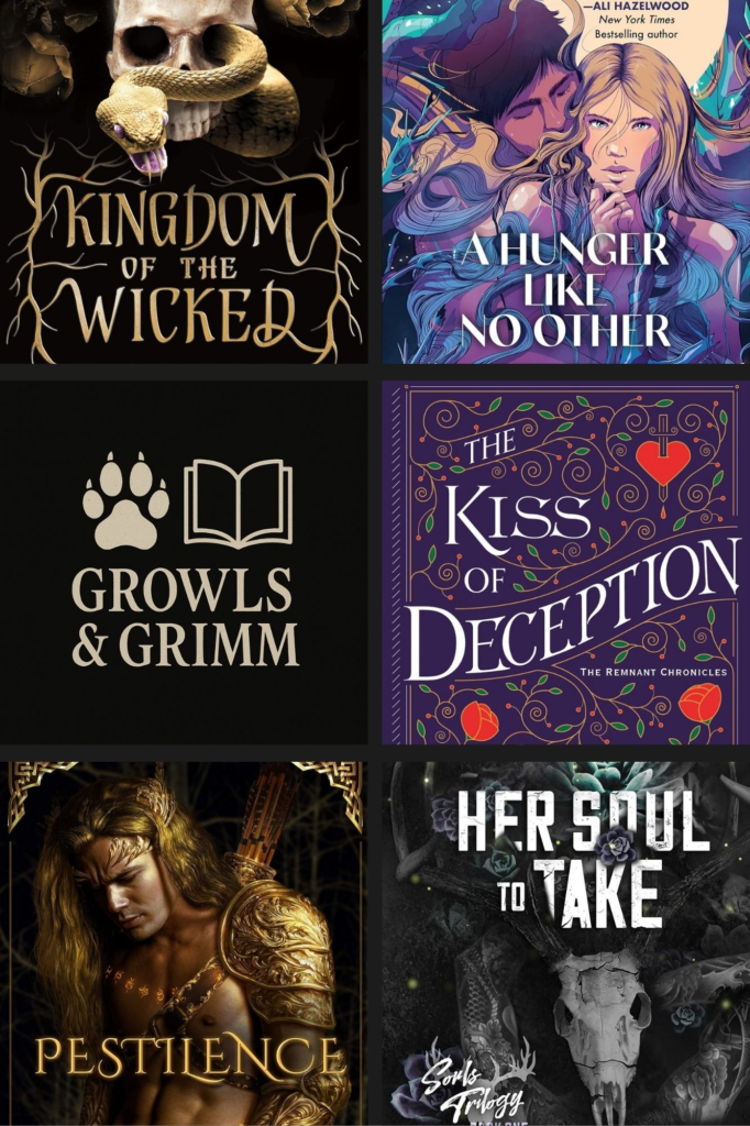 dark romance booklist Growls and Grimm