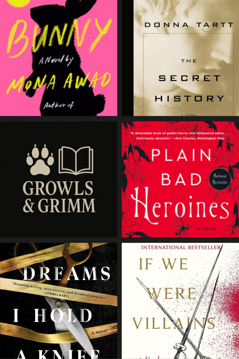 dark academia mystery books - Growls and Grimm