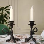 Bird Claw Candlestick Holders (Black Taper Candle Holders)