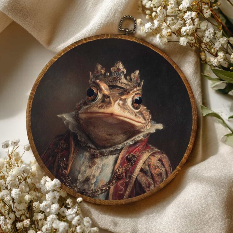 Vintage Crowned Toad Wall Art