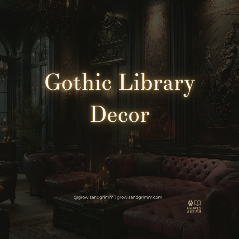 Gothic Library Decor Ideas Growls and Grimm