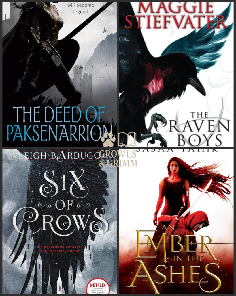 Loyalty Oaths and Bonds in Fantasy book list grid growls and grimm