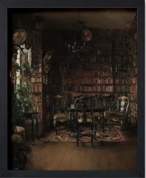 Library-of-Thorvald-Boeck-Print