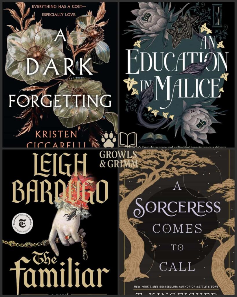 Dark Fantasy Books That Lure You In Slowly Book Cover Grid