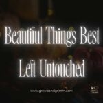 Beautiful Things Best Left Untouched