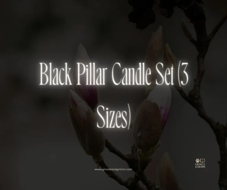 Black Pillar Candle Set (3 Sizes)