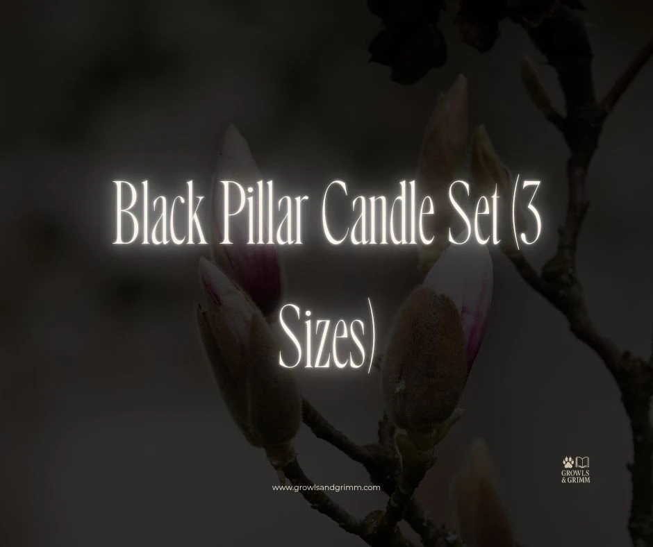 Black Pillar Candle Set (3 Sizes)