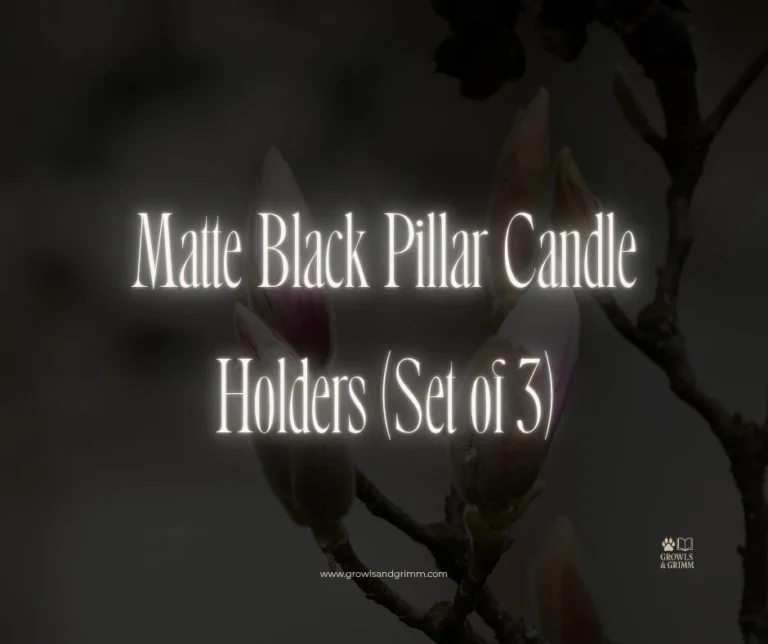 Matte Black Pillar Candle Holders (Set of 3)
