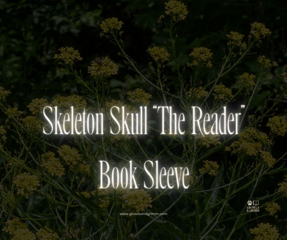 Skeleton “The Reader” Book Sleeve