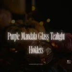 Purple Mandala Glass Tealight Holders