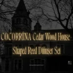 COCORRÍNA Cedar Wood House-Shaped Reed Diffuser Set