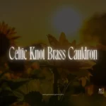 Celtic Knot Brass Cauldron