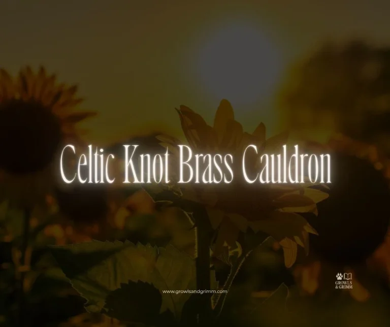 Celtic Knot Brass Cauldron
