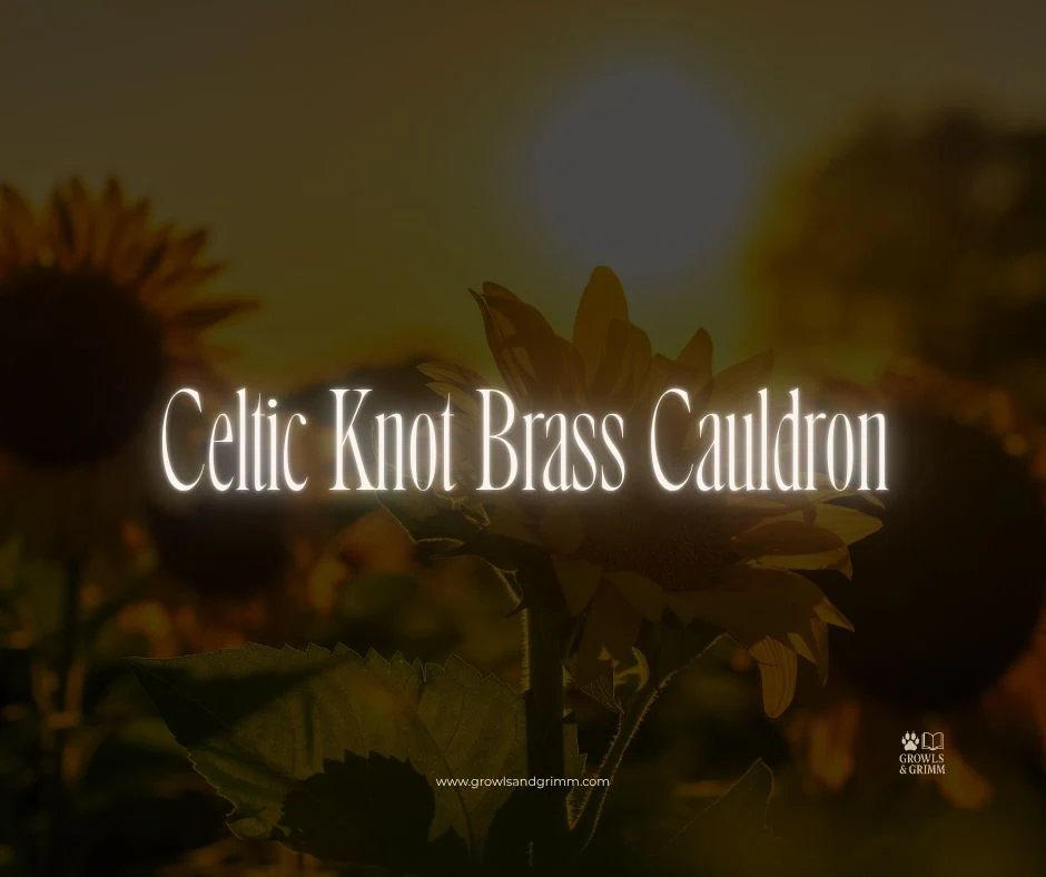 Celtic Knot Brass Cauldron