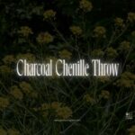 Charcoal Chenille Throw