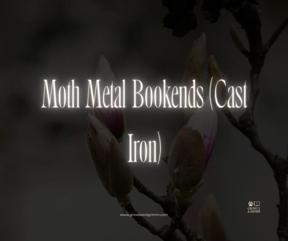 Moth Metal Bookends (Cast Iron)