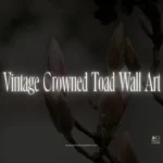Vintage Crowned Toad Wall Art