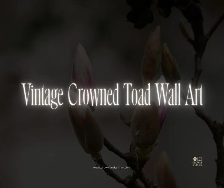 Vintage Crowned Toad Wall Art