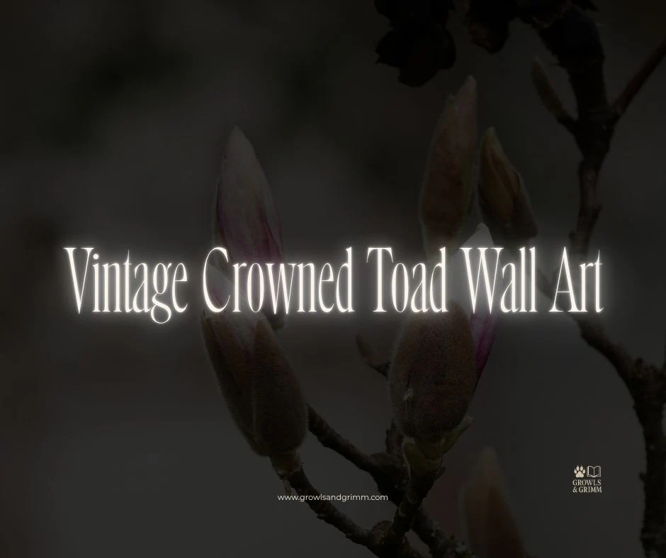 Vintage Crowned Toad Wall Art