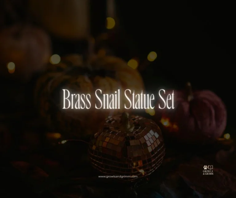 Brass Snail Statue Set