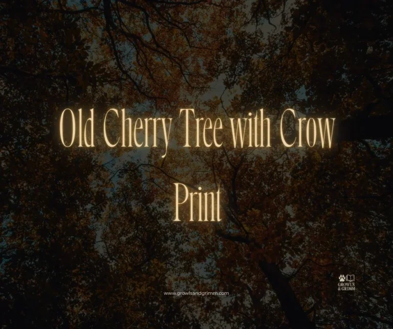 Old Cherry Tree with Crow Print (Poster Master)