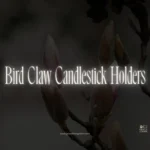 Bird Claw Candlestick Holders (Black Taper Candle Holders)