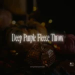 Deep Purple Fleece Throw