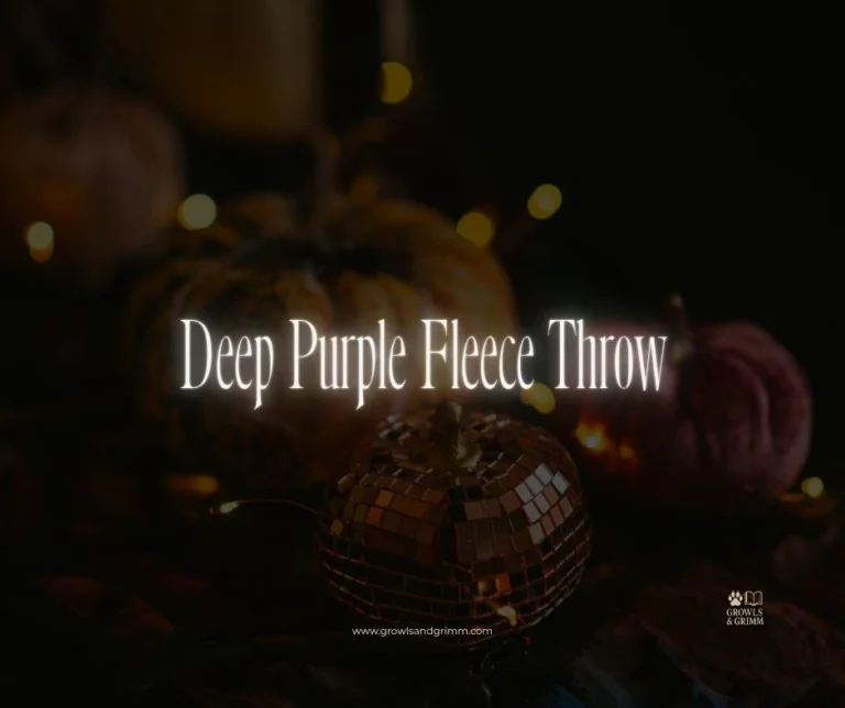 Deep Purple Fleece Throw