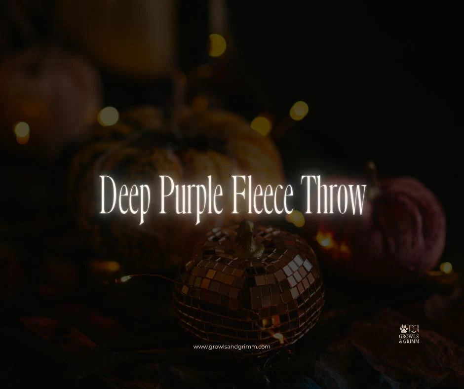Deep Purple Fleece Throw
