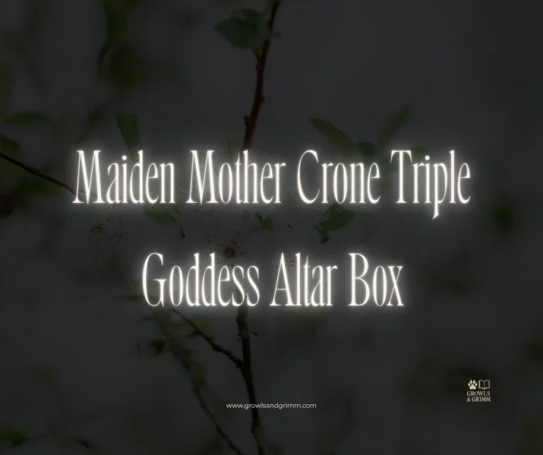 Maiden Mother Crone Triple Goddess Altar Box