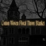 Cotton Woven Floral Throw Blanket