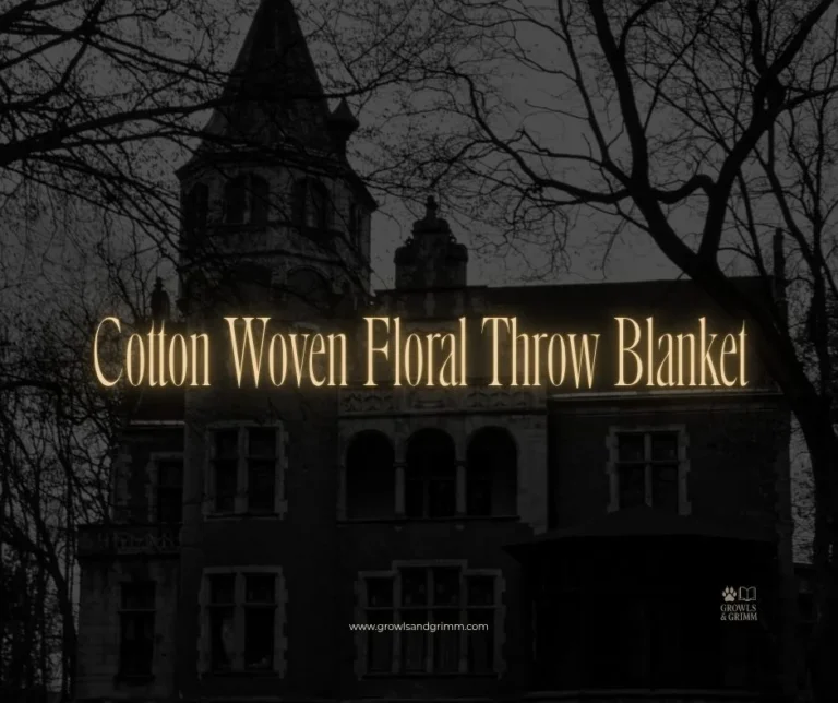 Cotton Woven Floral Throw Blanket