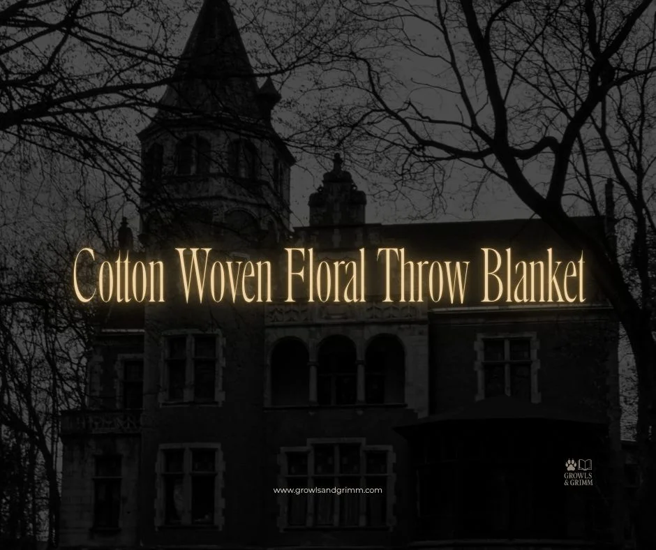 Cotton Woven Floral Throw Blanket