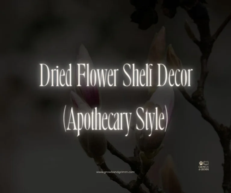 Dried Flower Shelf Decor (Apothecary Style)