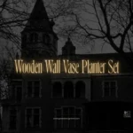 Wooden Wall Vase Planter Set