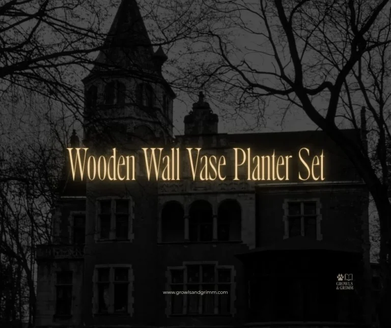 Wooden Wall Vase Planter Set