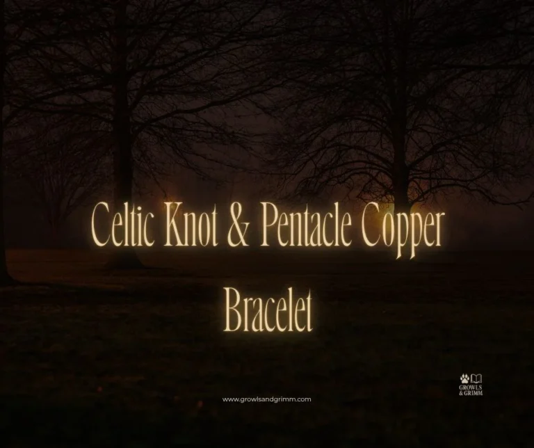 Celtic Knot & Pentacle Copper Bracelet