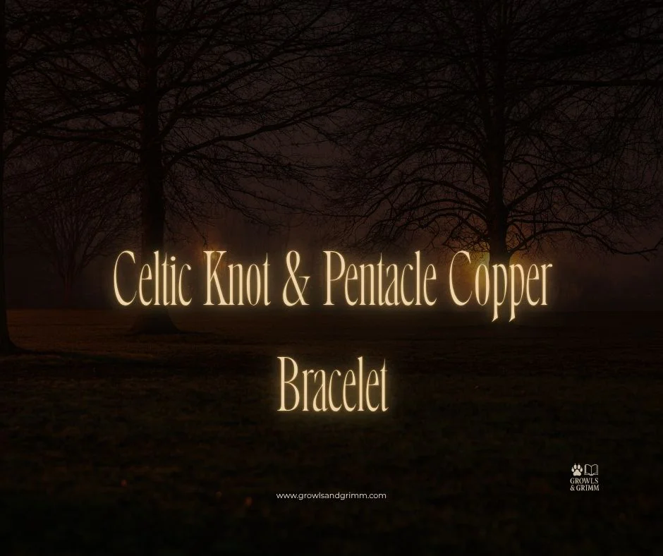 Celtic Knot & Pentacle Copper Bracelet