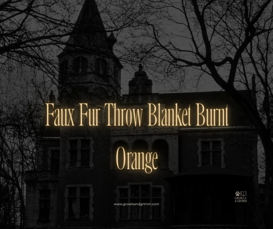 Faux Fur Throw Blanket in Burnt Orange