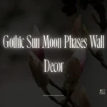 Gothic Sun Moon Phases Wall Decor (Moth Design)
