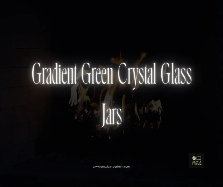 Gradient Green Crystal Glass Jars