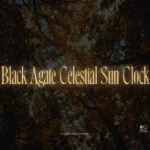 Black Agate Celestial Sun Clock (Tamed Wild)
