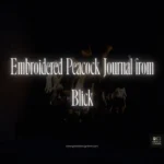 Embroidered Peacock Journal from Blick