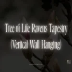 Tree of Life Ravens Tapestry (Vertical Wall Hanging)