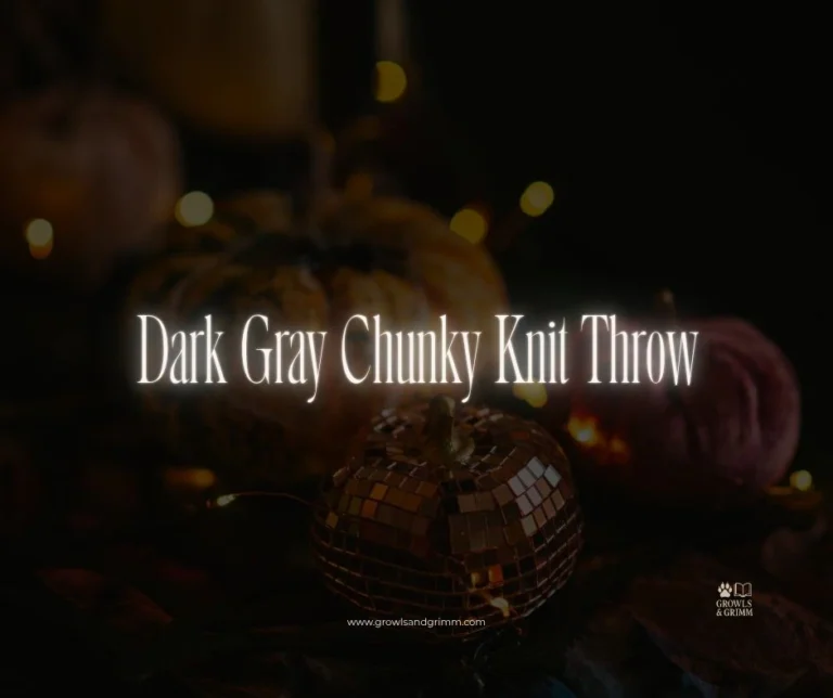 Dark Gray Chunky Knit Throw