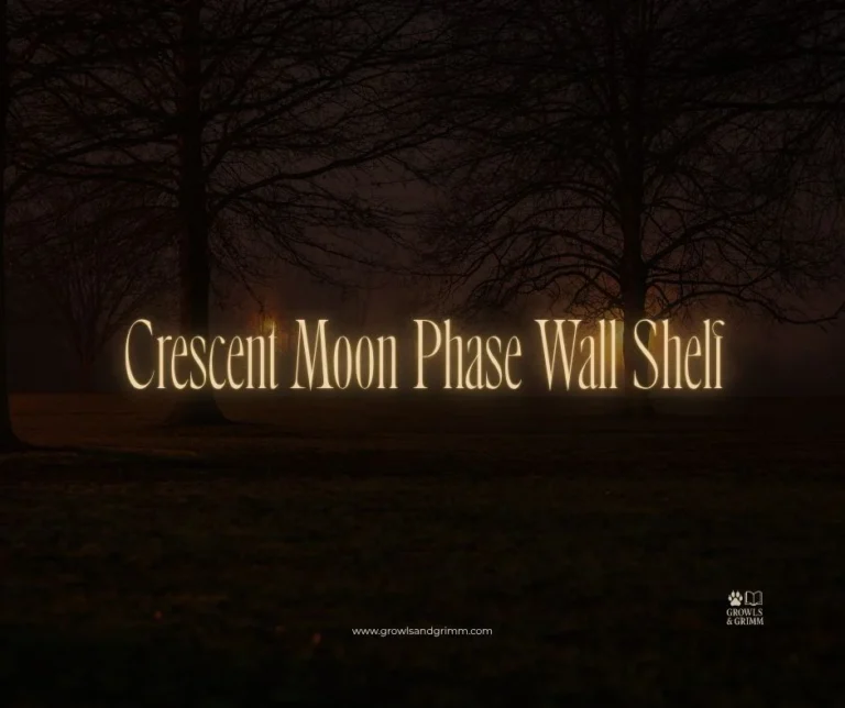 Crescent Moon Phase Wall Shelf
