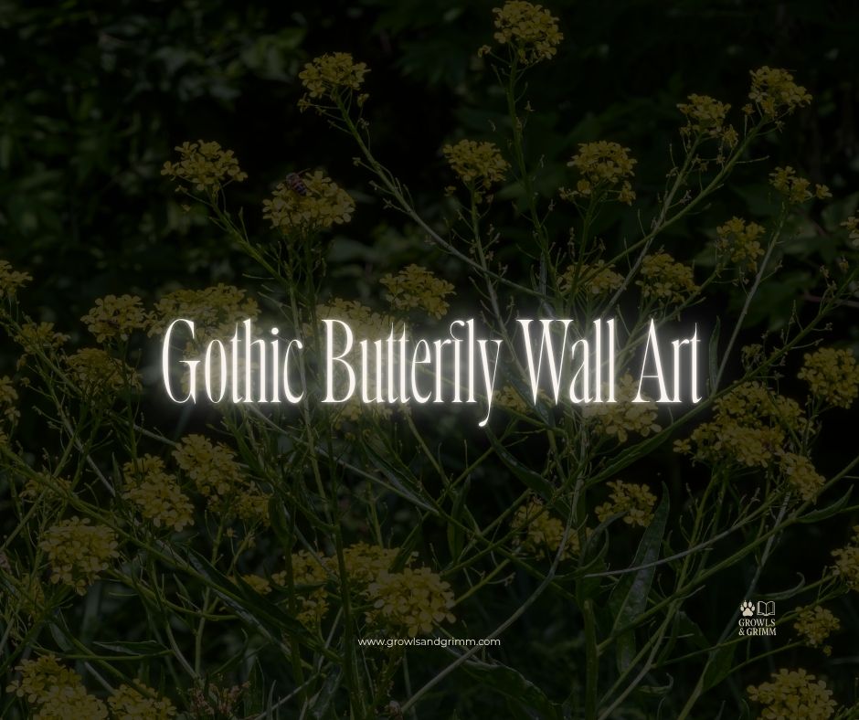 Gothic Butterfly Wall Art