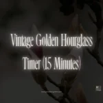 Vintage Golden Hourglass Timer (15 Minutes)