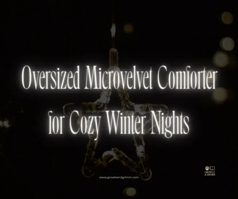 Oversized Microvelvet Comforter for Cozy Winter Nights